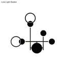 DecorBites™ Contemporary LED Wall Sconce in Metallic Round Design - Black, 2/3/4 Lights