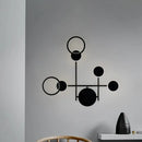 DecorBites™ Contemporary LED Wall Sconce in Metallic Round Design - Black, 2/3/4 Lights