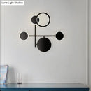 DecorBites™ Contemporary LED Wall Sconce in Metallic Round Design - Black, 2/3/4 Lights