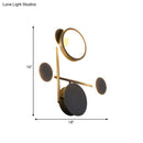 DecorBites™ Contemporary LED Wall Sconce in Metallic Round Design - Black, 2/3/4 Lights