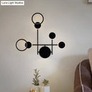 DecorBites™ Contemporary LED Wall Sconce in Metallic Round Design - Black, 2/3/4 Lights