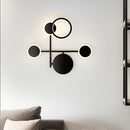 DecorBites™ Contemporary LED Wall Sconce in Metallic Round Design - Black, 2/3/4 Lights