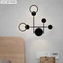 DecorBites™ Contemporary LED Wall Sconce in Metallic Round Design - Black, 2/3/4 Lights