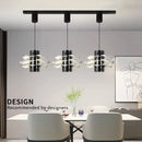 Modern black and white petal pendant lamp dining room chandelier