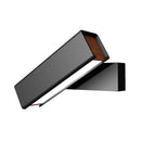Modern black and wood rotatable led sconce lamp for bedroom