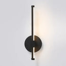 Modern black angular led wall light for bedroom decor