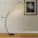 Modern black arc rgb led floor lamp for living room decor