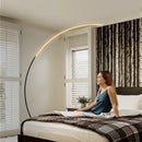 Modern black arc rgb led floor lamp for living room decor