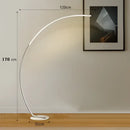 Modern black arc rgb led floor lamp for living room decor