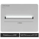 Modern black bar linear wall light for living room ambient lighting