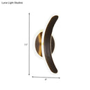 Modern black bend led wall mounted lamp bedroom white & warm light
