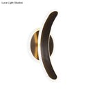 Modern black bend led wall mounted lamp bedroom white & warm light