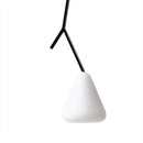 Modern black branching glass pendant lights dining room led