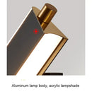 Modern black & brass adjustable led wall lamp bedroom sconce