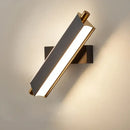 Modern black & brass adjustable led wall lamp bedroom sconce