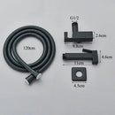 Modern black brass bidet faucet bathroom handheld sprayer gun