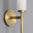 Modern black bronze alabaster wall lights living room sconce