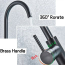 Modern black bronze bath shower tub faucet bathroom rotate spout