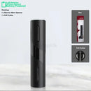 Modern black brushed metal electric wine opener kitchen accessory