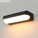 DecorBites™ Modern Black Acrylic Wall Sconce with Flush Capsule Design and Half-Bulb Mounting