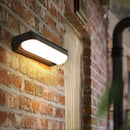 DecorBites™ Modern Black Acrylic Wall Sconce with Flush Capsule Design and Half-Bulb Mounting