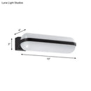 DecorBites™ Modern Black Acrylic Wall Sconce with Flush Capsule Design and Half-Bulb Mounting