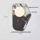 Modern black carbon steel led wall lamp with alabaster bedroom shade
