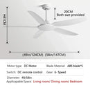 Modern black ceiling fan with remote control for commercial living room