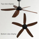 Modern black ceiling fan with remote control for commercial living room