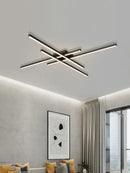 Modern black chandelier led ceiling lamp for living room