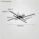 Modern black chandelier led ceiling lamp for living room