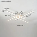 Modern black chandelier led ceiling lamp for living room
