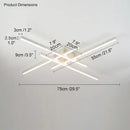 Modern black chandelier led ceiling lamp for living room