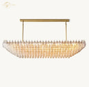 Modern black chiara chandelier clear glass dining room pendant light