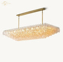 Modern black chiara chandelier clear glass dining room pendant light