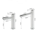DecorBites™ Brass Bathroom Faucet Vessel Sinks Mixer - Swivel Spout Vanity Tap, Chrome Deck Mounted