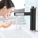 Modern black & chrome brass bathroom faucet vessel sink mixer