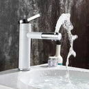 Modern black & chrome brass bathroom faucet vessel sink mixer