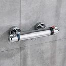 DecorBites™ Black/Chrome Brass Thermostatic Shower Set with Wall Mount - Bathroom Accessories