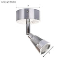 Modern black & chrome smd light wall light – bedroom rotatable sconce