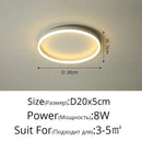 Modern black circular led ceiling light for living room decor