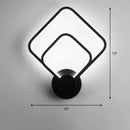 DecorBites™ Sleek Acrylic Loop LED Wall Sconce - Stylish Bedroom Light Fixture