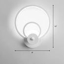 DecorBites™ Sleek Acrylic Loop LED Wall Sconce - Stylish Bedroom Light Fixture