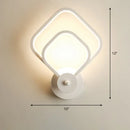 DecorBites™ Sleek Acrylic Loop LED Wall Sconce - Stylish Bedroom Light Fixture