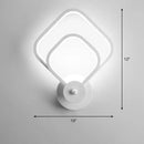 DecorBites™ Sleek Acrylic Loop LED Wall Sconce - Stylish Bedroom Light Fixture