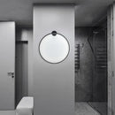 Modern black circular led wall lights for bedroom warm lighting