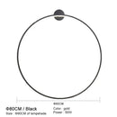 Modern black circular led wall lights for bedroom warm lighting