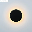 Black Round Outdoor Lamp