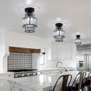 Modern black & clear crystal led ceiling light bedroom chandelier