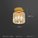 Modern black & clear crystal led ceiling light bedroom chandelier